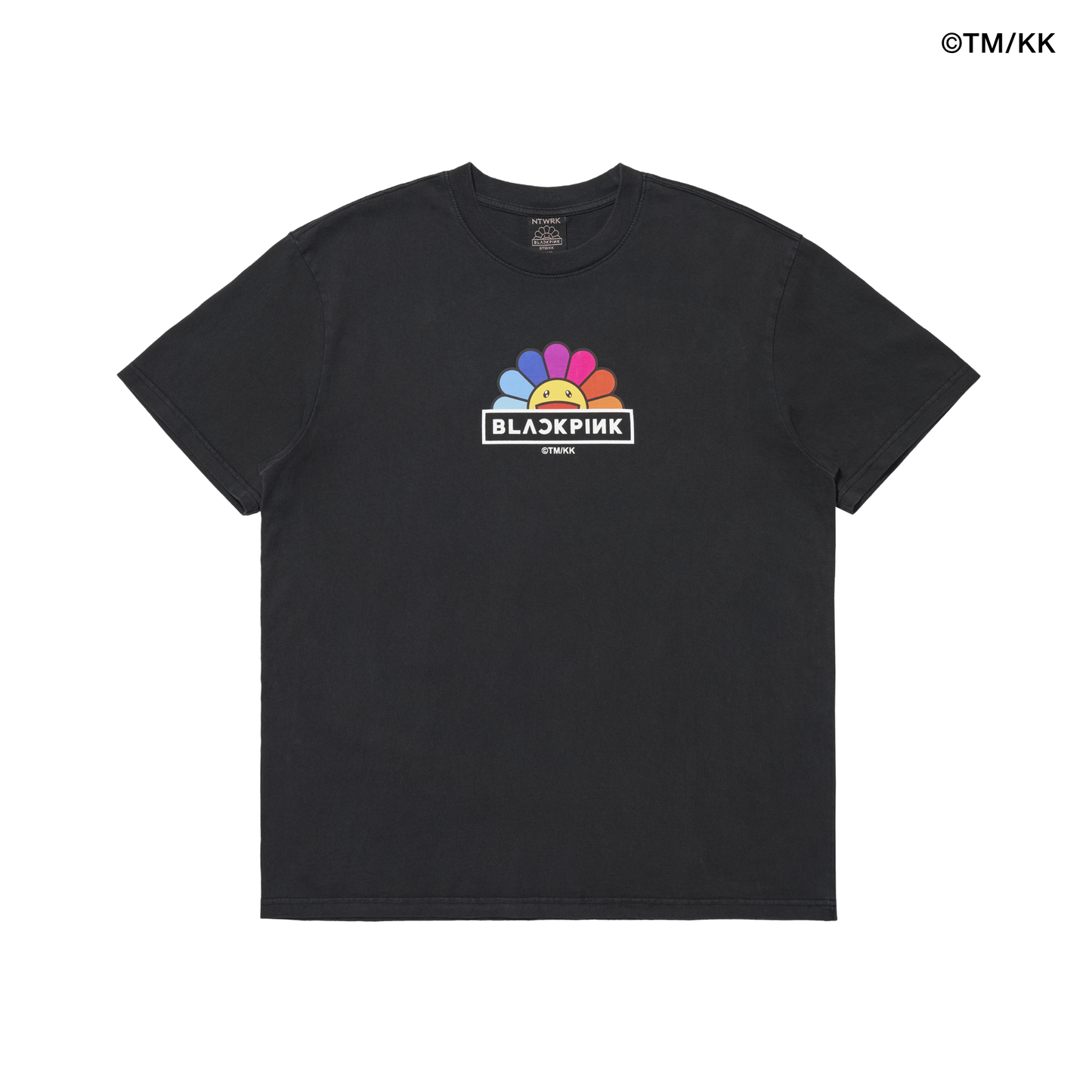 BLACKPINK + Takashi Murakami Rainbow Flower T-Shirt (Vintage Bla