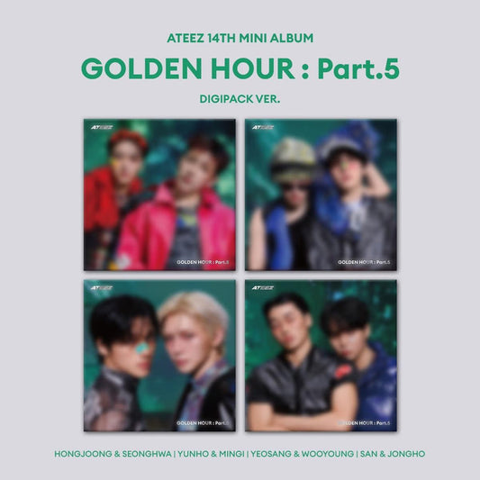 [PRE-ORDER] (TOKTOQ POB) ATEEZ - GOLDEN HOUR : PART.5 UNIT DIGIPACK (4 VERSIONS) (Copy)