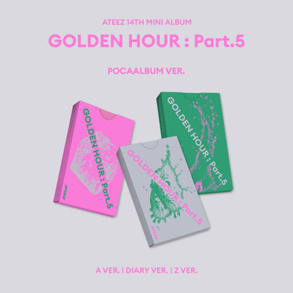 [PRE-ORDER]  ATEEZ - GOLDEN HOUR : PART.5 (POCAALBUM) (3 VERSIONS) RANDOM