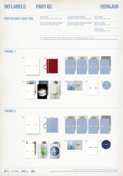 YEONJUN (TXT) - NO LABELS: PART 02 (PHOTOCARD CASE VER.) (2 VERSIONS)
