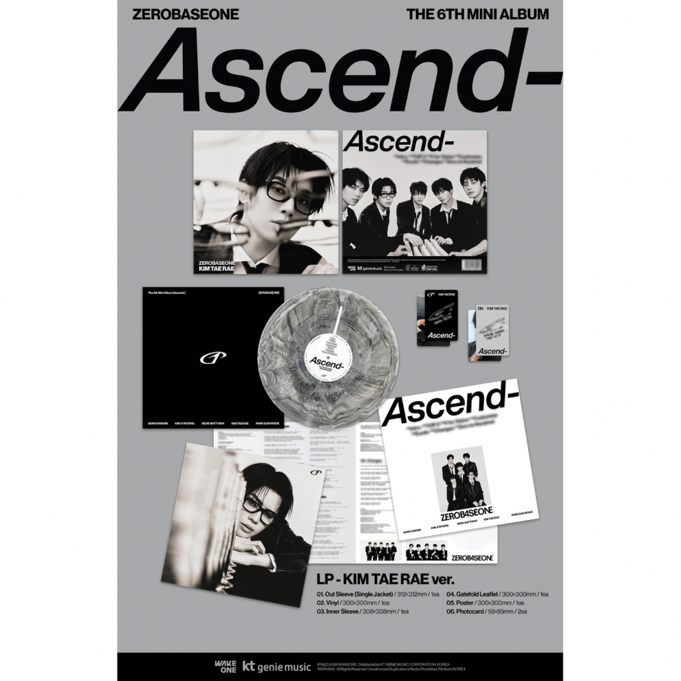 [PRE-ORDER] ZEROBASEONE - THE 6TH MINI ALBUM [ASCEND-] LP VER. (5 VERSIONS) RANDOM