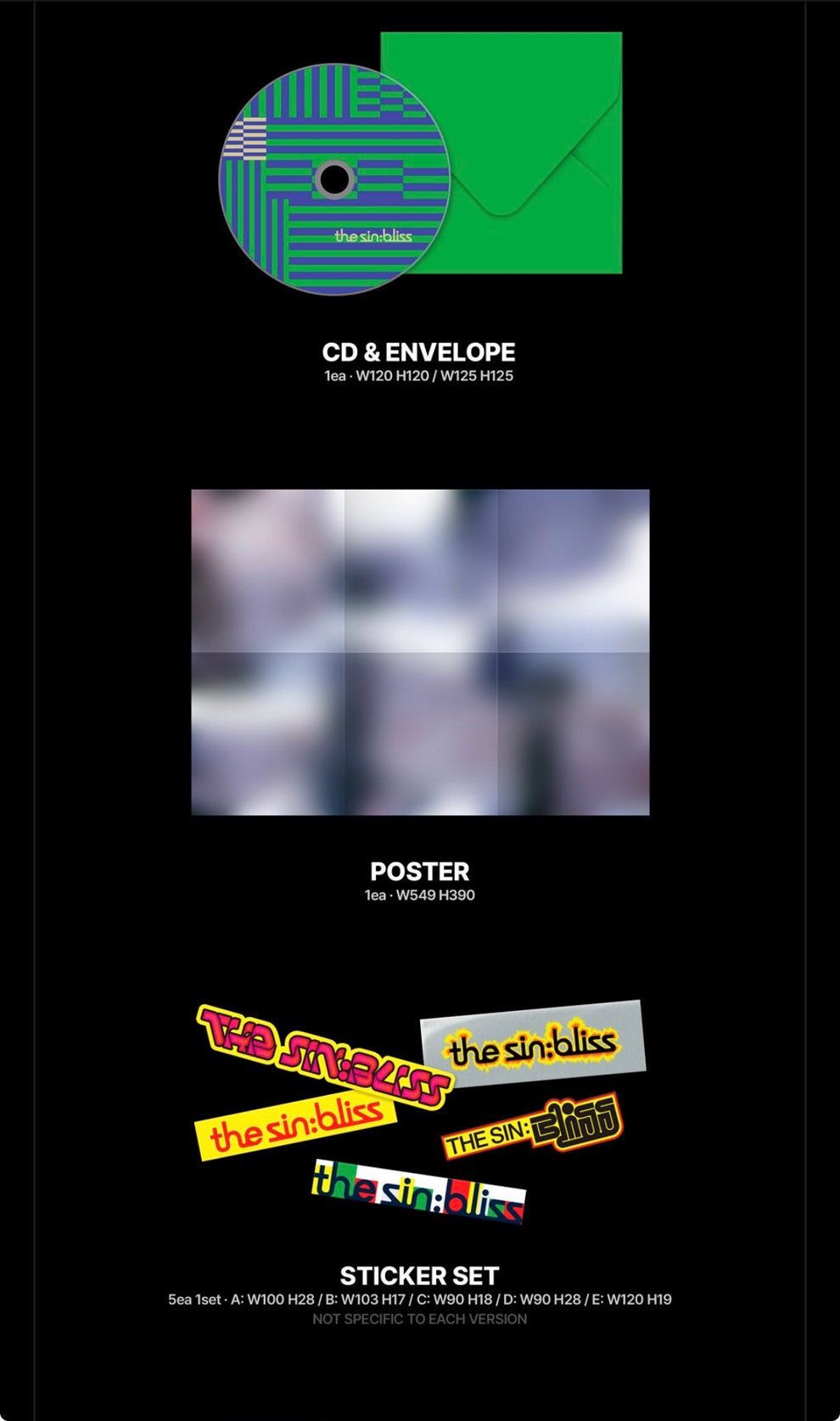 [PRE-ORDER] (WEVERSE POB) ENHYPEN - THE SIN: BLISS (4 VERSIONS) RANDOM