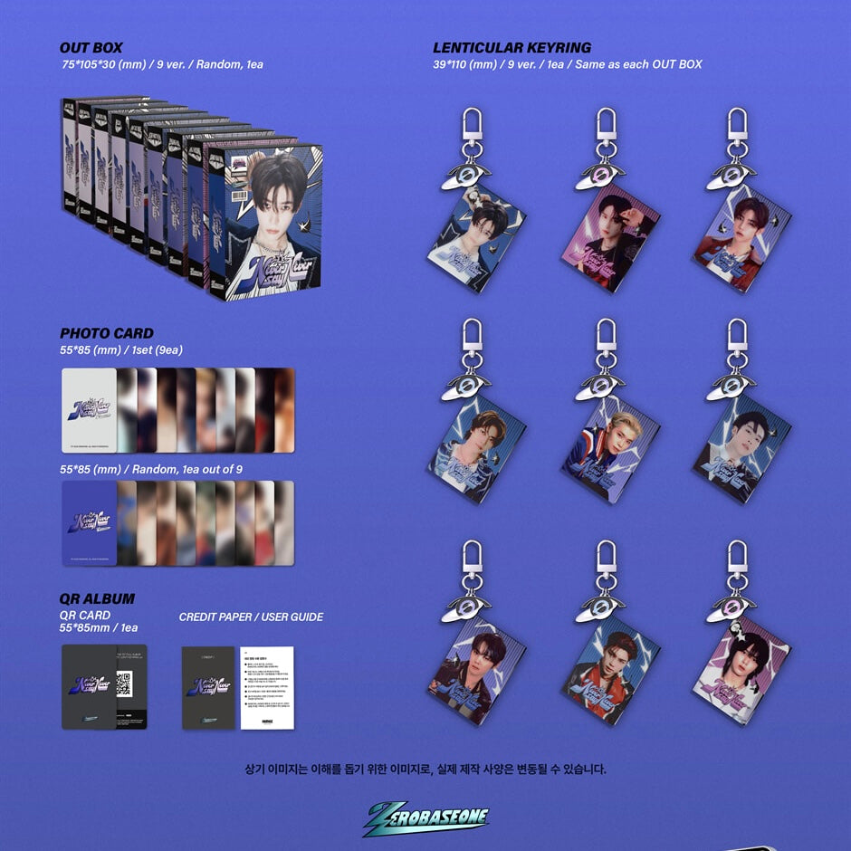 ZEROBASEONE - THE 1ST FULL ALBUM [NEVER SAY NEVER] LENTICULAR KEYRING VER.
