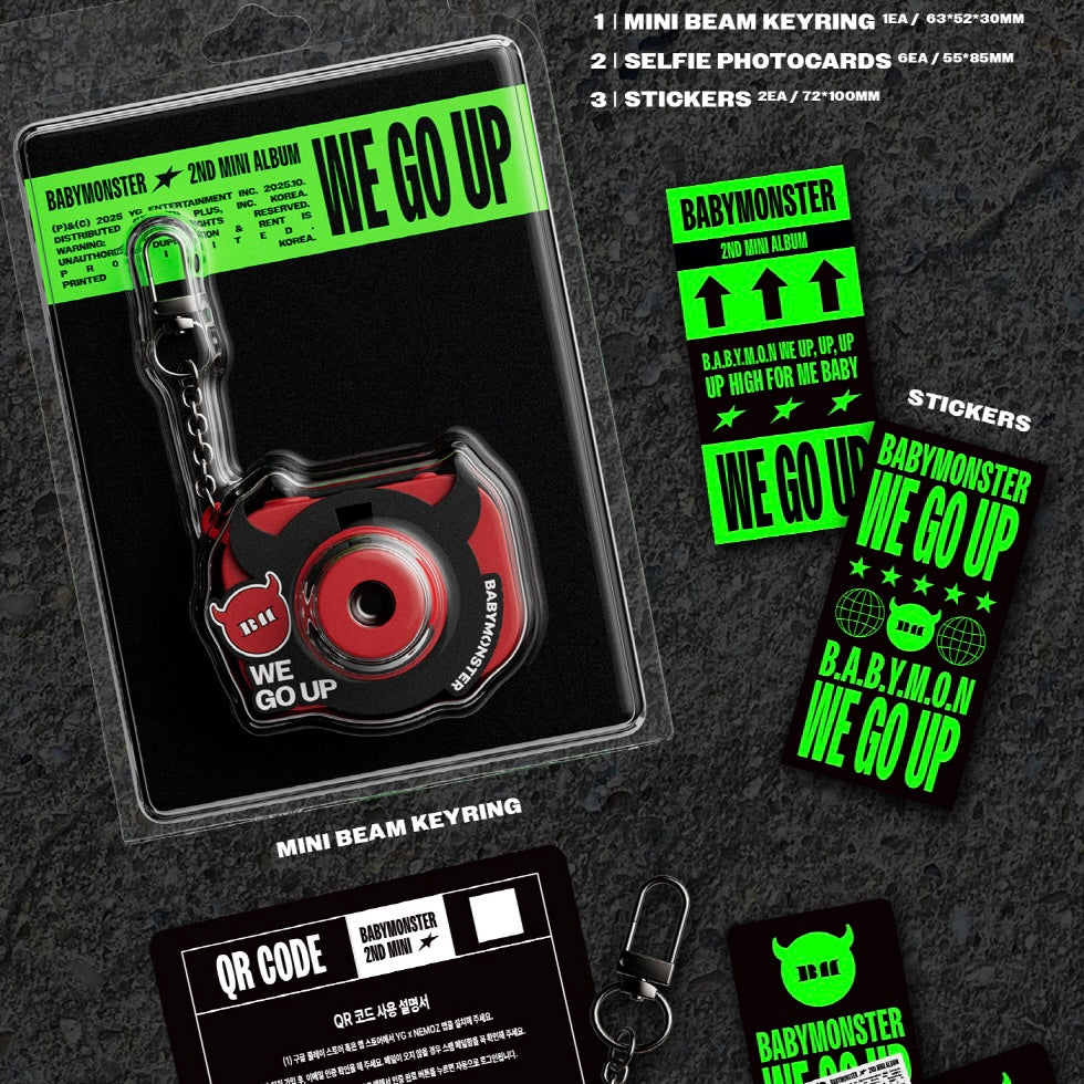 [PRE-ORDER] BABYMONSTER - 2ND MINI ALBUM [WE GO UP] MINI BEAM KEYRING VER.