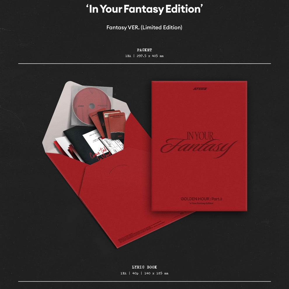 [PRE-ORDER] ATEEZ - 12TH MINI ALBUM [GOLDEN HOUR : PART.3 IN YOUR FANTASY EDITION] (LIMITED)]