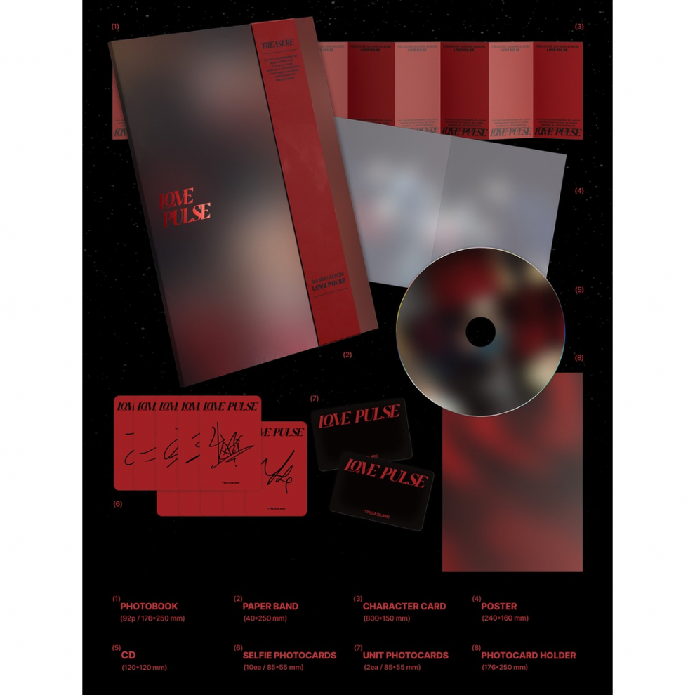 [PRE-ORDER] TREASURE - 3RD MINI ALBUM [LOVE PULSE]