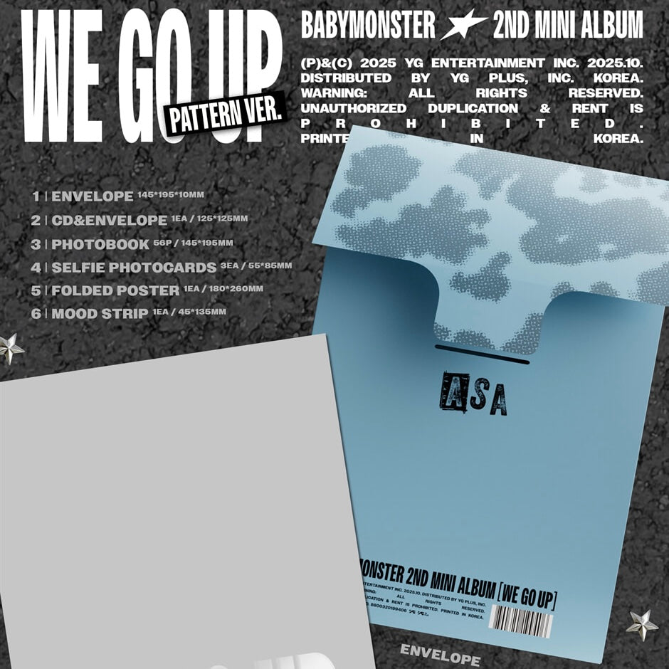 [PRE-ORDER] BABYMONSTER - WE GO UP (PATTERN VER.)