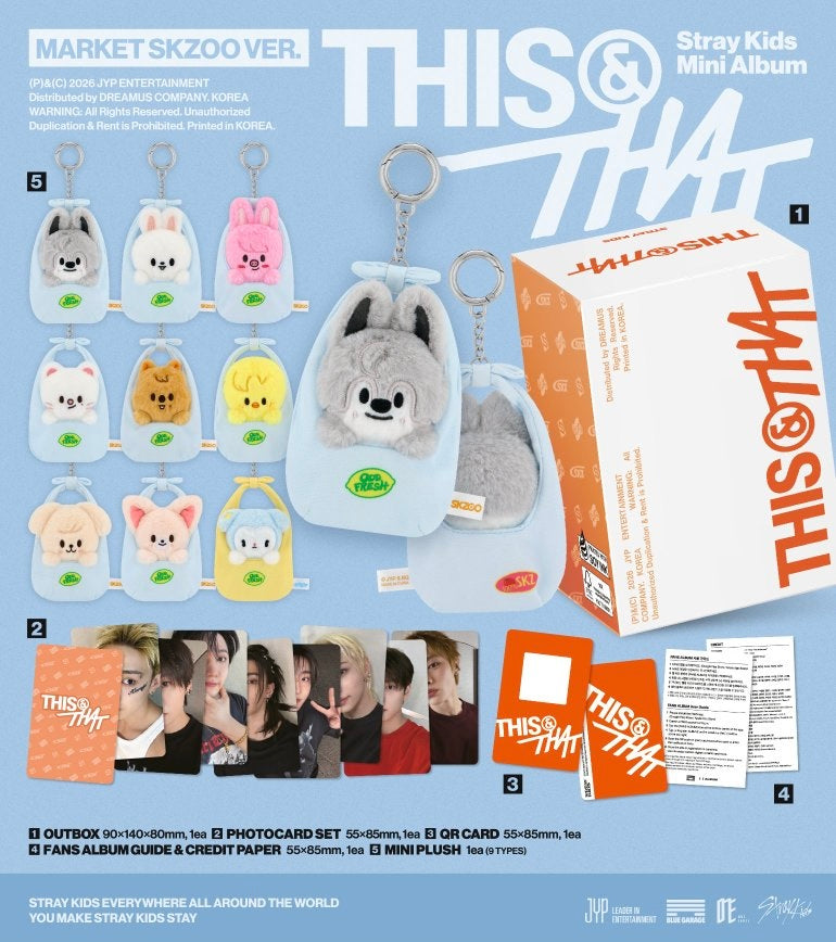 [PRE-ORDER] STRAY KIDS - THIS & THAT (MARKET SKZOO VER.) (9 VERSIONS) RANDOM