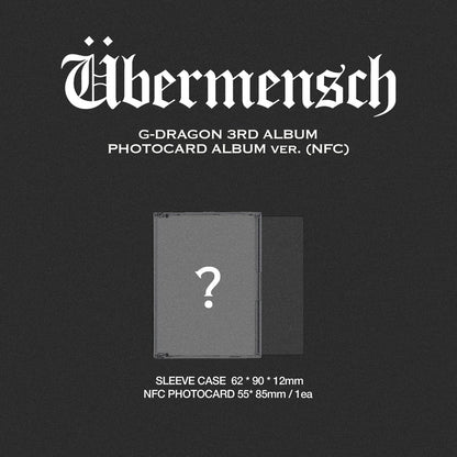 G-DRAGON - 3RD ALBUM [ÜBERMENSCH] (PHOTOCARD ALBUM VER.) (NFC)