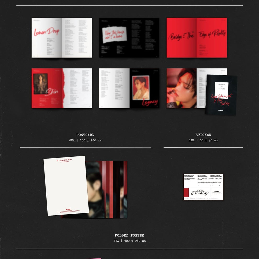 [PRE-ORDER] ATEEZ - 12TH MINI ALBUM [GOLDEN HOUR : PART.3 IN YOUR FANTASY EDITION] (LIMITED)]