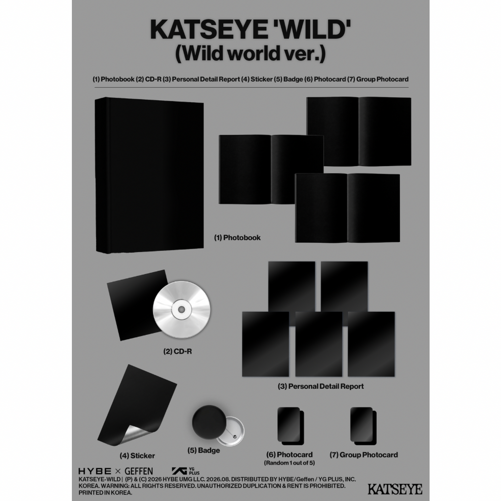 [PRE-ORDER] (WEVERSE POB) KATSEYE - WILD (2 ALBUM) SET