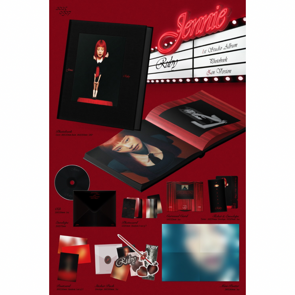 [PRE-ORDER] JENNIE (BLACKPINK) – [Ruby] (Photobook)