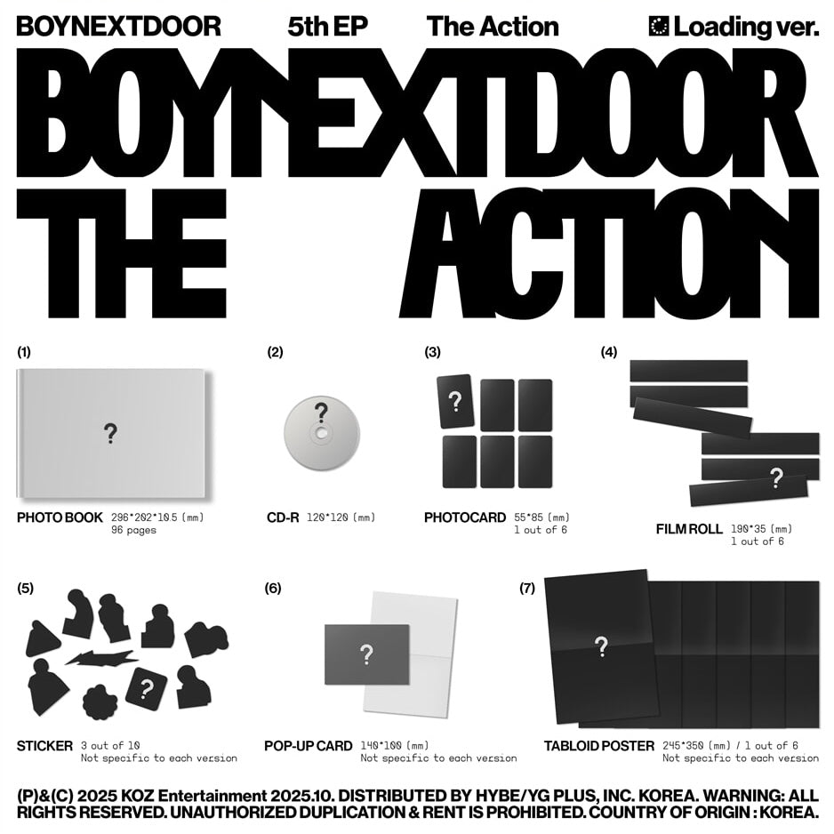 [PRE-ORDER] (WEVERSE POB) BOYNEXTDOOR - 5TH EP [THE ACTION]