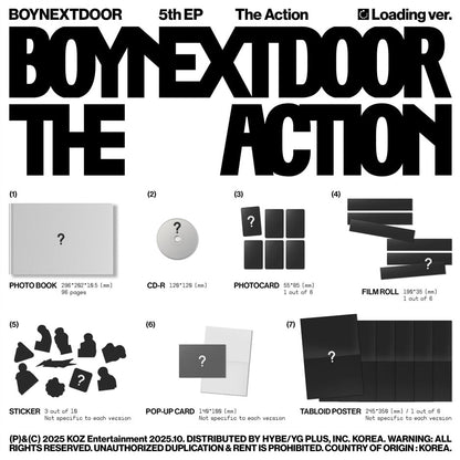 [PRE-ORDER] (WEVERSE POB) BOYNEXTDOOR - 5TH EP [THE ACTION]