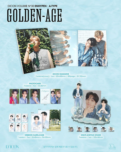 [PRE-ORDER] (WEVERSE POB) ENHYPEN - DICON VOLUME N30 SPECIAL EDITION GOLDEN AGE
