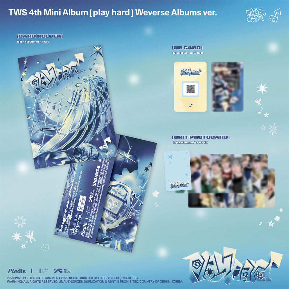 [PRE-ORDER] TWS - 4TH MINI ALBUM [PLAY HARD] (WEVERSE ALBUMS VER.)