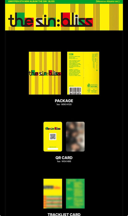 [PRE-ORDER] ENHYPEN - THE SIN: BLISS (WEVERSE ALBUMS VER.)