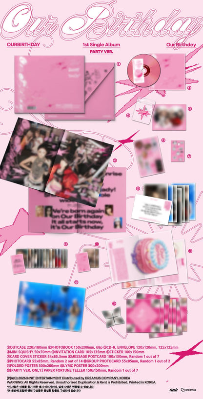 OURBIRTHDAY - 1ST SINGLE ALBUM [OUR BIRTHDAY] (2 VERSIONS)