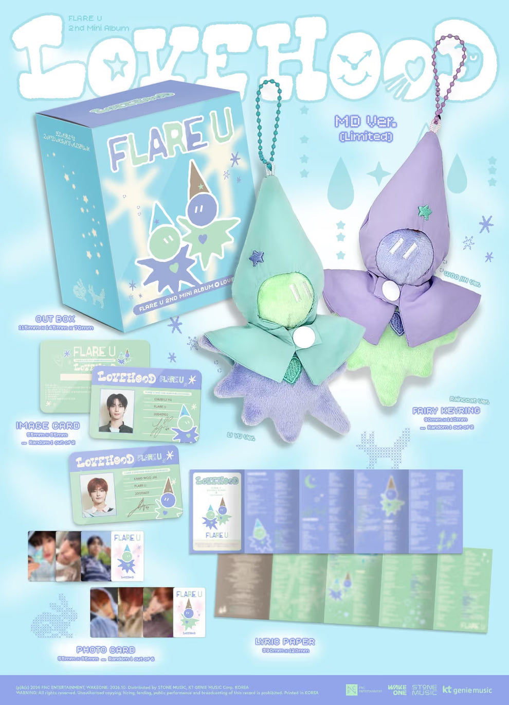[PRE-ORDER] FLARE U - 2ND MINI ALBUM [LOVEHOOD] (MD VER.) LIMITED EDITION RANDOM