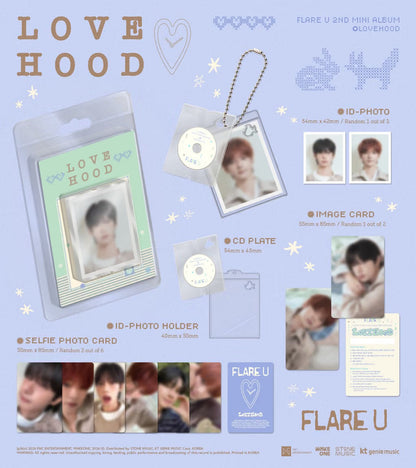 [PRE-ORDER] FLARE U - 2ND MINI ALBUM [LOVEHOOD] (FANCY VER.) (2 VERSIONS) RANDOM