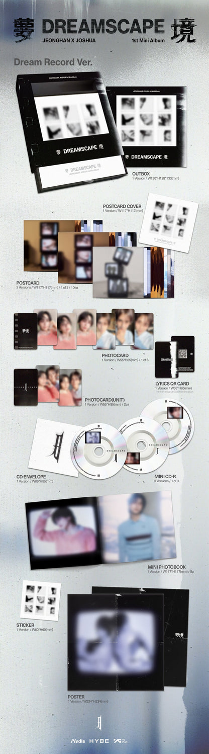 [PRE-ORDER] JEONGHANXJOSHUA (SEVENTEEN) - 1ST MINI ALBUM [DREAMSCAPE] DREAM RECORD VER.