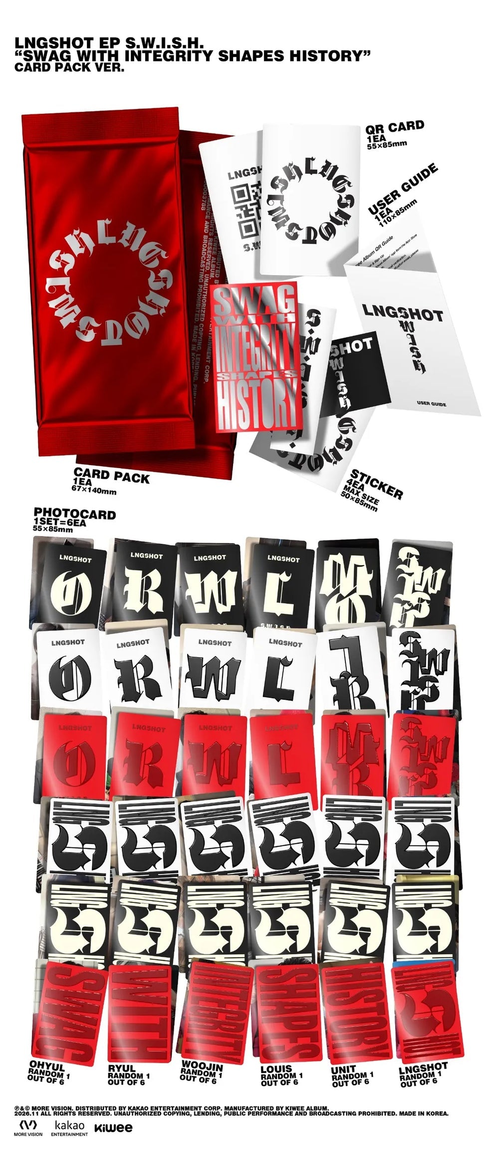 [PRE-ORDER] LNGSHOT - EP [S.W.I.S.H.] (CARD PACK VER.)