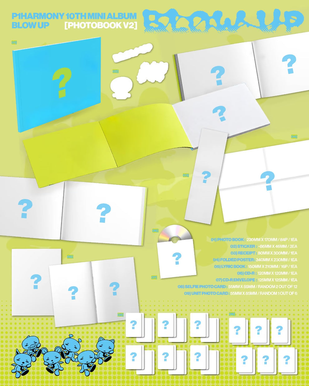 [PRE-ORDER] (SOUNDWAVE POB)P1HARMONY - 10TH MINI ALBUM [BLOW UP] (PHOTOBOOK VER.) (3 VERSIONS) RANDOM