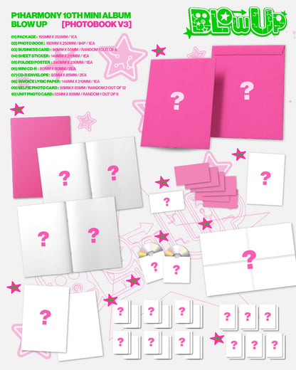 [PRE-ORDER] (SOUNDWAVE POB)P1HARMONY - 10TH MINI ALBUM [BLOW UP] (PHOTOBOOK VER.) (3 VERSIONS) RANDOM