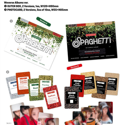 LE SSERAFIM - 1ST SINGLE ALBUM [SPAGHETTI] (WEVERSE ALBUMS VER.)