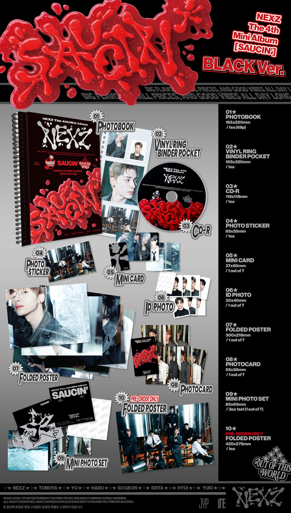 NEXZ - 4TH MINI ALBUM [SAUCIN'] (2 VERSIONS)