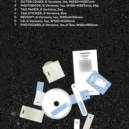 [PRE-ORDER] LE SSERAFIM - 2ND STUDIO ALBUM [PUREFLOW PT.1] (6 VERSIONS) RANDOM