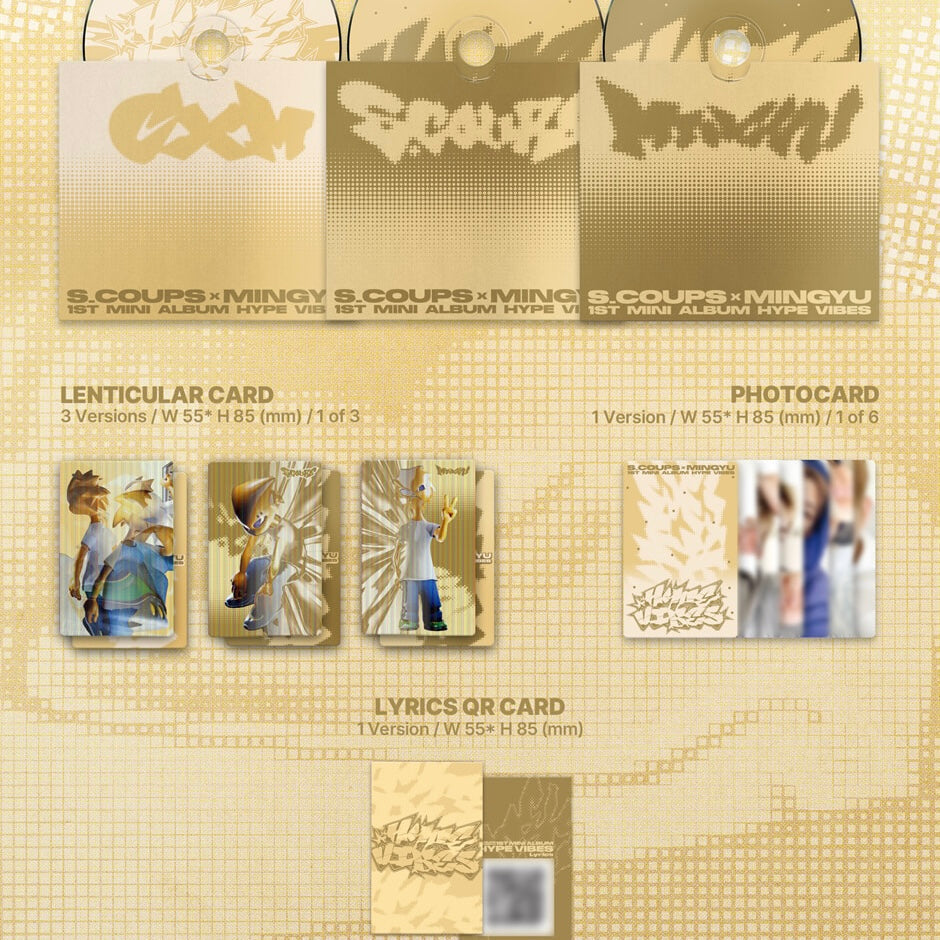 [PRE-ORDER] (WEVERSE POB) S.COUPS X MINGYU – 1st Mini Album [HYPE VIBES] (COMPACT Ver.)