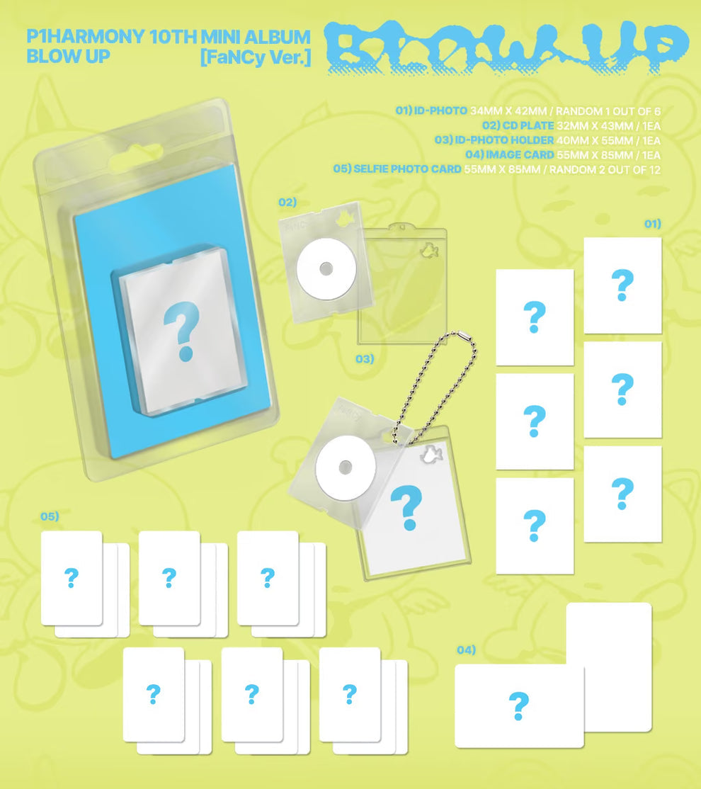 [PRE-ORDER] P1HARMONY - 10TH MINI ALBUM [BLOW UP] (FANCY VER.) (6 VERSIONS) RANDOM