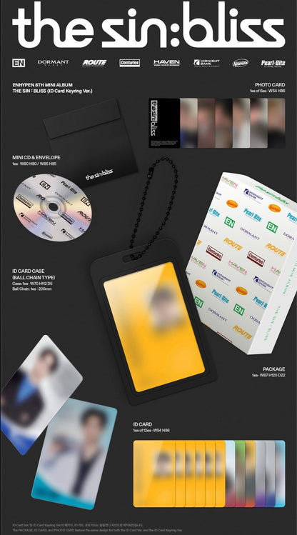 [PRE-ORDER] ENHYPEN - THE SIN: BLISS (ID CARD KEYRING VER.)