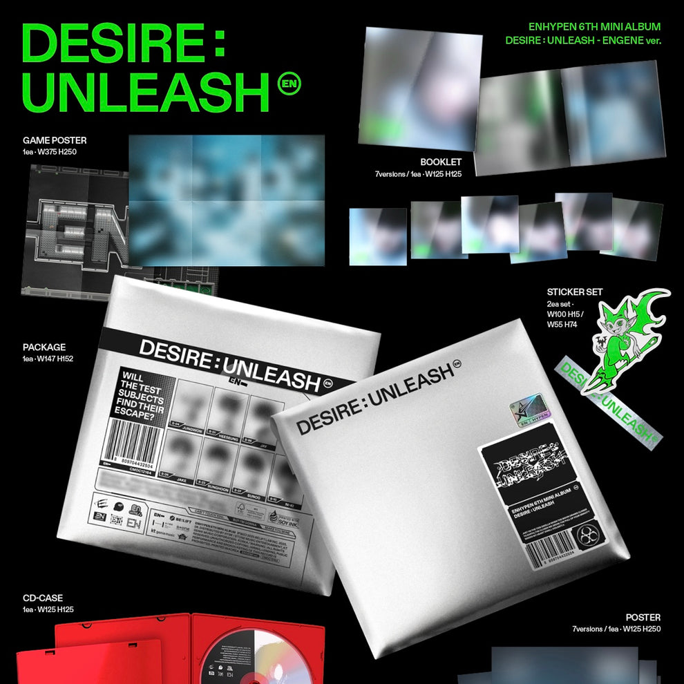 [PRE-ORDER] ENHYPEN - 6TH MINI ALBUM [DESIRE : UNLEASH] (ENGENE VER.)