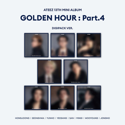 [PRE-ORDER] (TOKTOQ POB POB) ATEEZ - GOLDEN HOUR : PART.4 MEMBER DIGIPACK SET