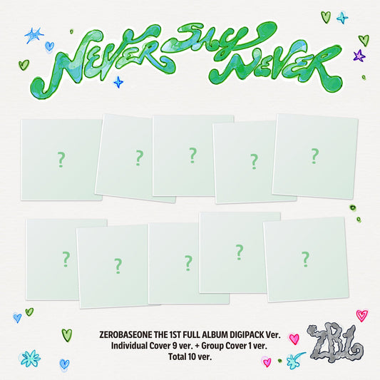 [PRE-ORDER] (WITHMUU POB) ZEROBASEONE - THE 1ST FULL ALBUM [NEVER SAY NEVER] DIGIPACK VER.