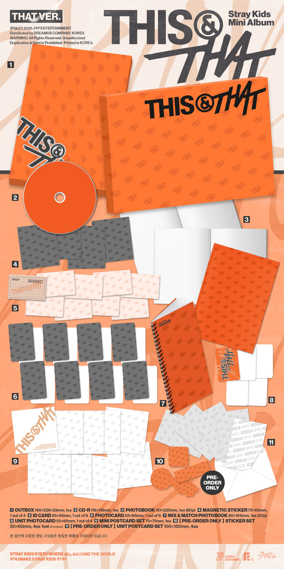 [PRE-ORDER] (MUSIC KOREA POB) STRAY KIDS - THIS & THAT (2 VERSIONS) RANDOM