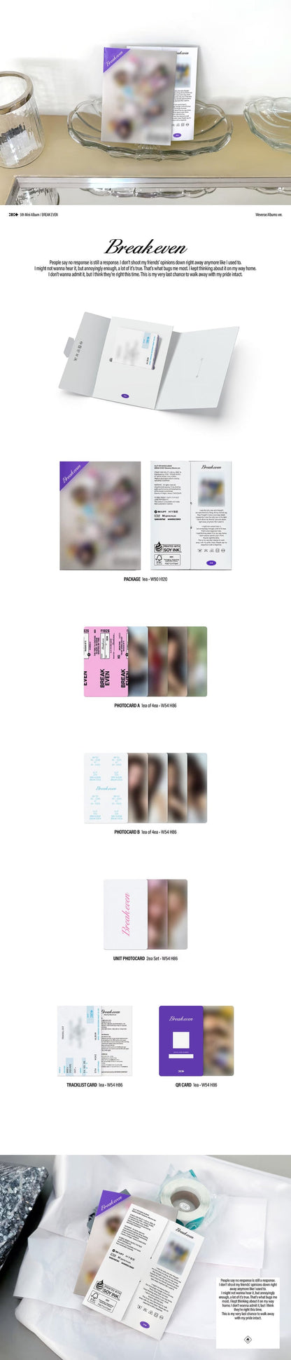 [PRE-ORDER] ILLIT - 5TH MINI ALBUM [BREAK EVEN] (WEVERSE ALBUMS VER.)