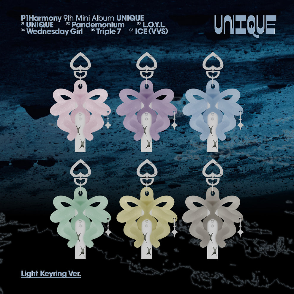 P1HARMONY - UNIQUE - LIGHT KEYRING (6 VERSIONS) RANDOM
