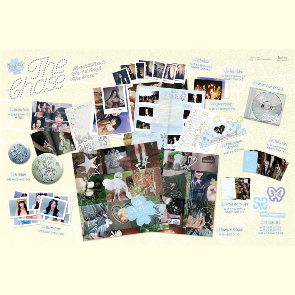 [PRE-ORDER] Hearts2Hearts – 1st single [The Chase] (Package Ver.)