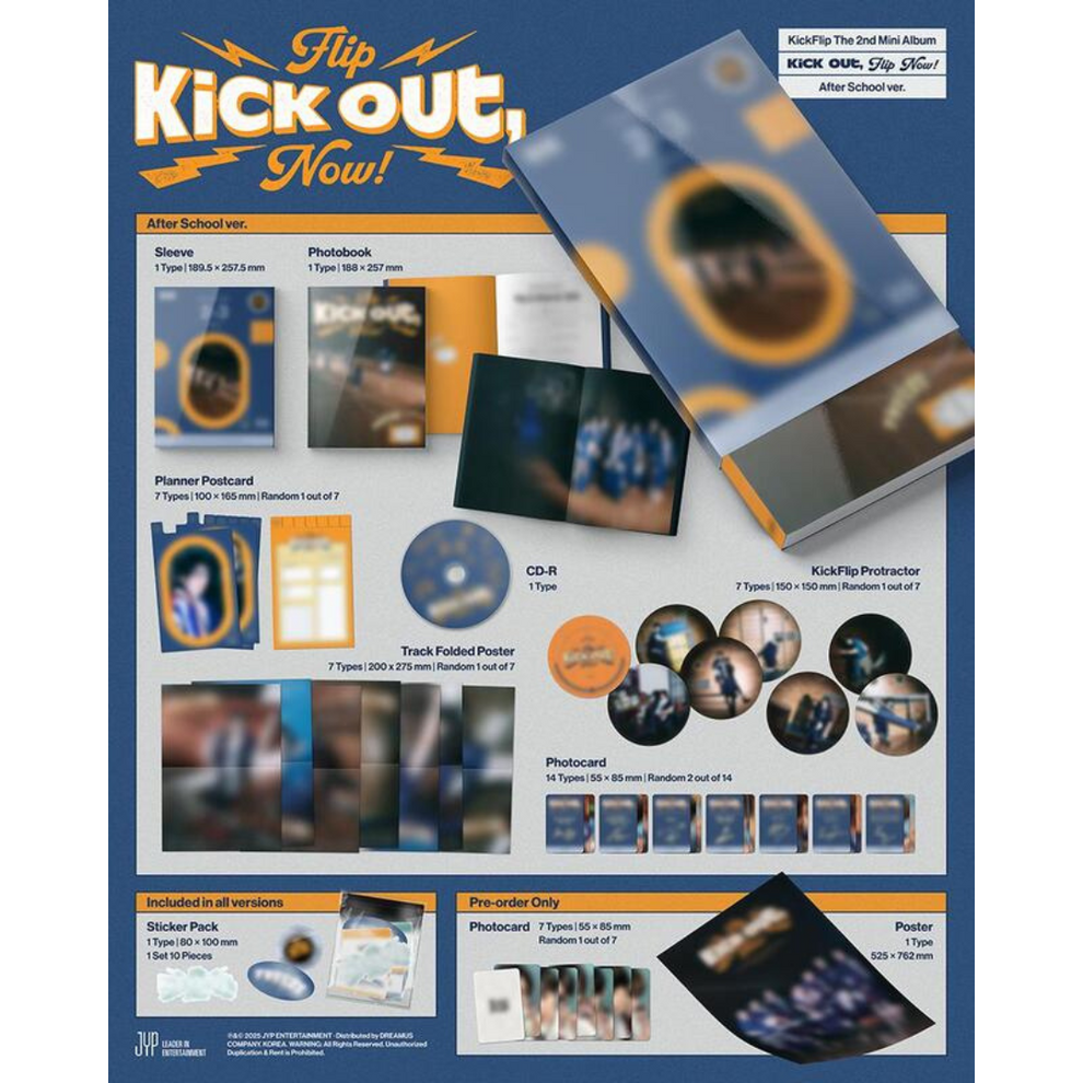 [PRE-ORDER] KICKFLIP - 2ND MINI ALBUM [KICK OUT, FLIP NOW!]