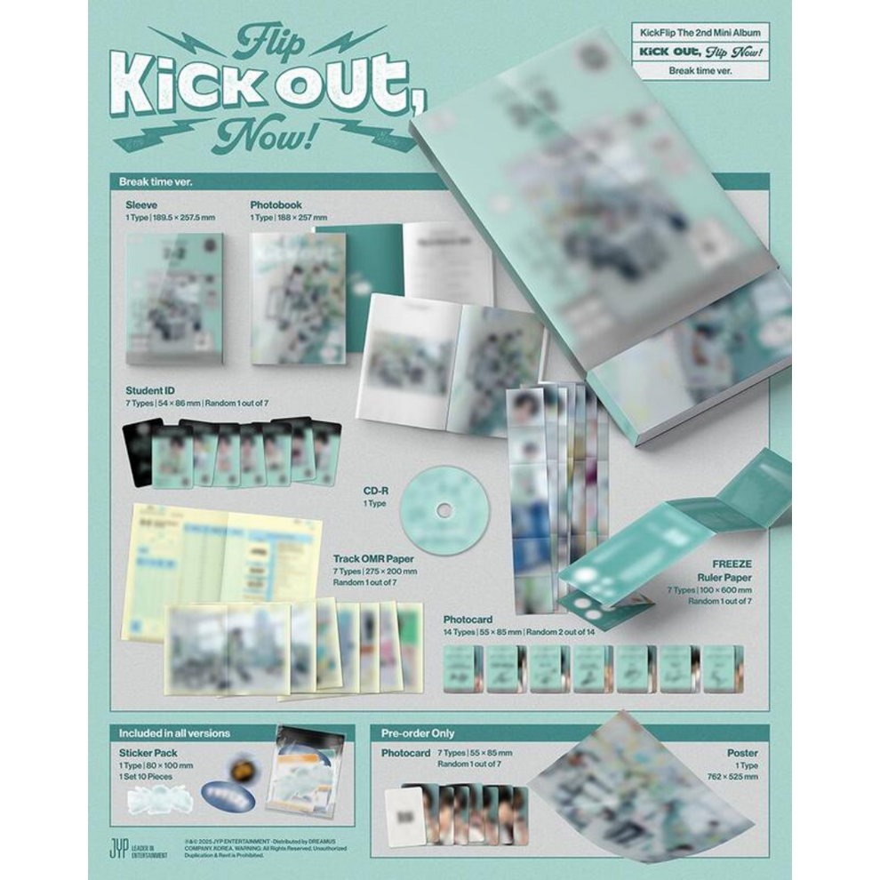 [PRE-ORDER] KICKFLIP - 2ND MINI ALBUM [KICK OUT, FLIP NOW!]
