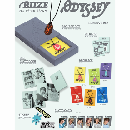 RIIZE - 1ST ALBUM [ODYSSEY] (SUNLOVE LIMITED EDITION)