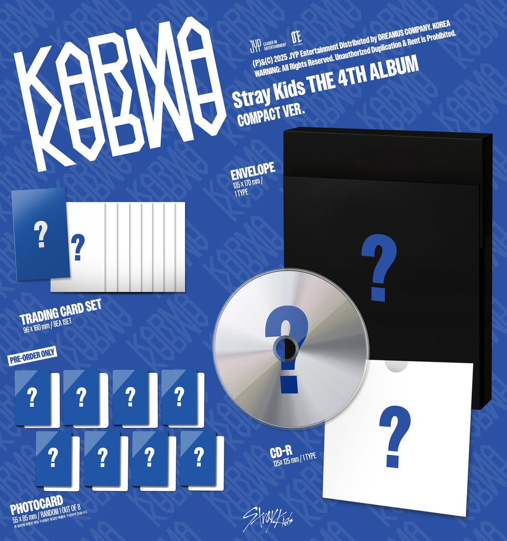 [PRE-ORDER] (JYP FANS POB) Stray Kids – The 4th Full Album [KARMA] (COMPACT VER.)