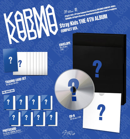[PRE-ORDER] (JYP FANS POB) Stray Kids – The 4th Full Album [KARMA] (COMPACT VER.)
