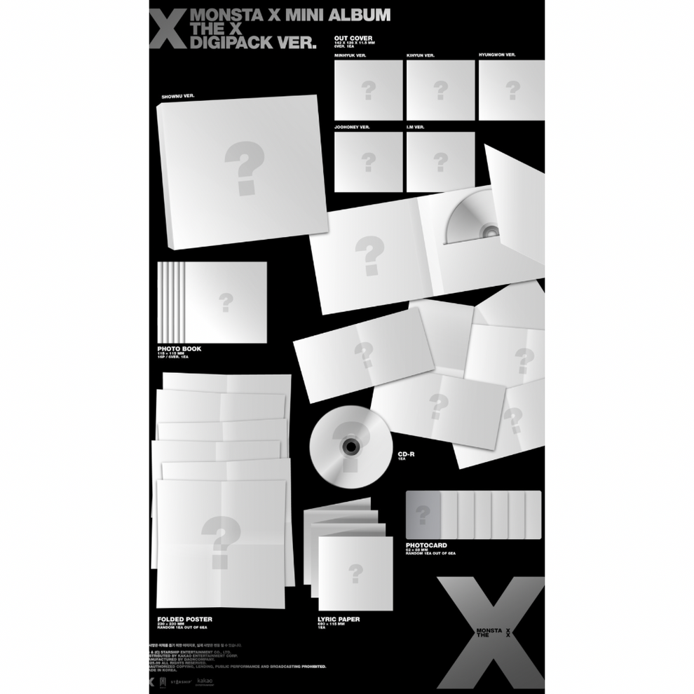 [PRE-ORDER] MONSTA X - THE X (DIGIPACK)