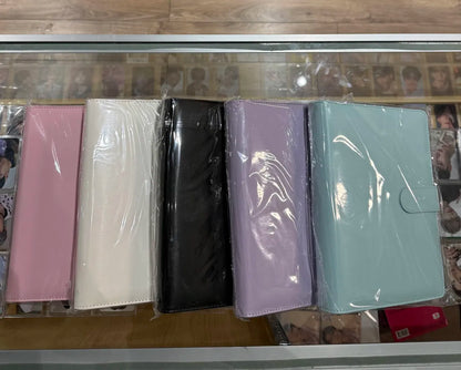 4 pocket leather binder (10 pages 40 cards)