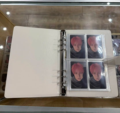 4 pocket leather binder (10 pages 40 cards)