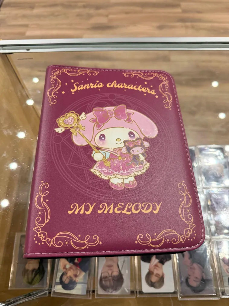 Saniro 4 pocket ziper binder (20 pages included holds 160 cards)